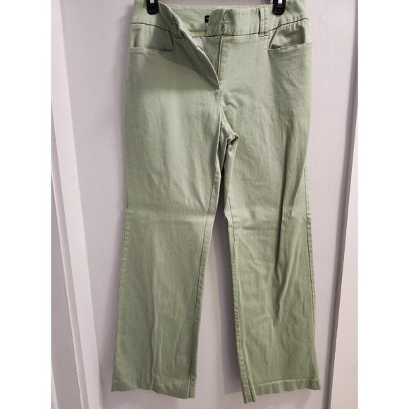 New York & Company Light Green Women Casual Business Work Pants Size 4 - Picture 1 of 10